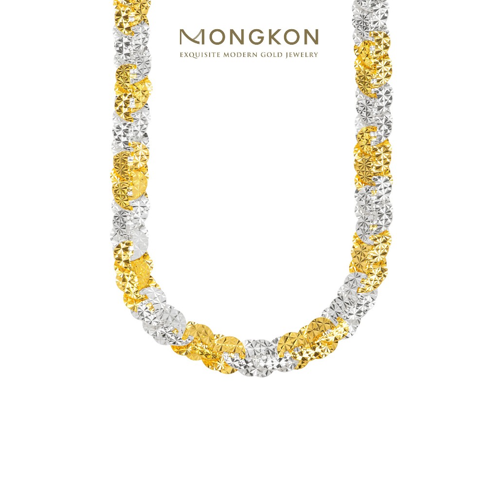 Mongkon Gold ทองคำแท้บริสุทธิ์สูง 96.5% สร้อยคอ Twist Shine 5 บาท