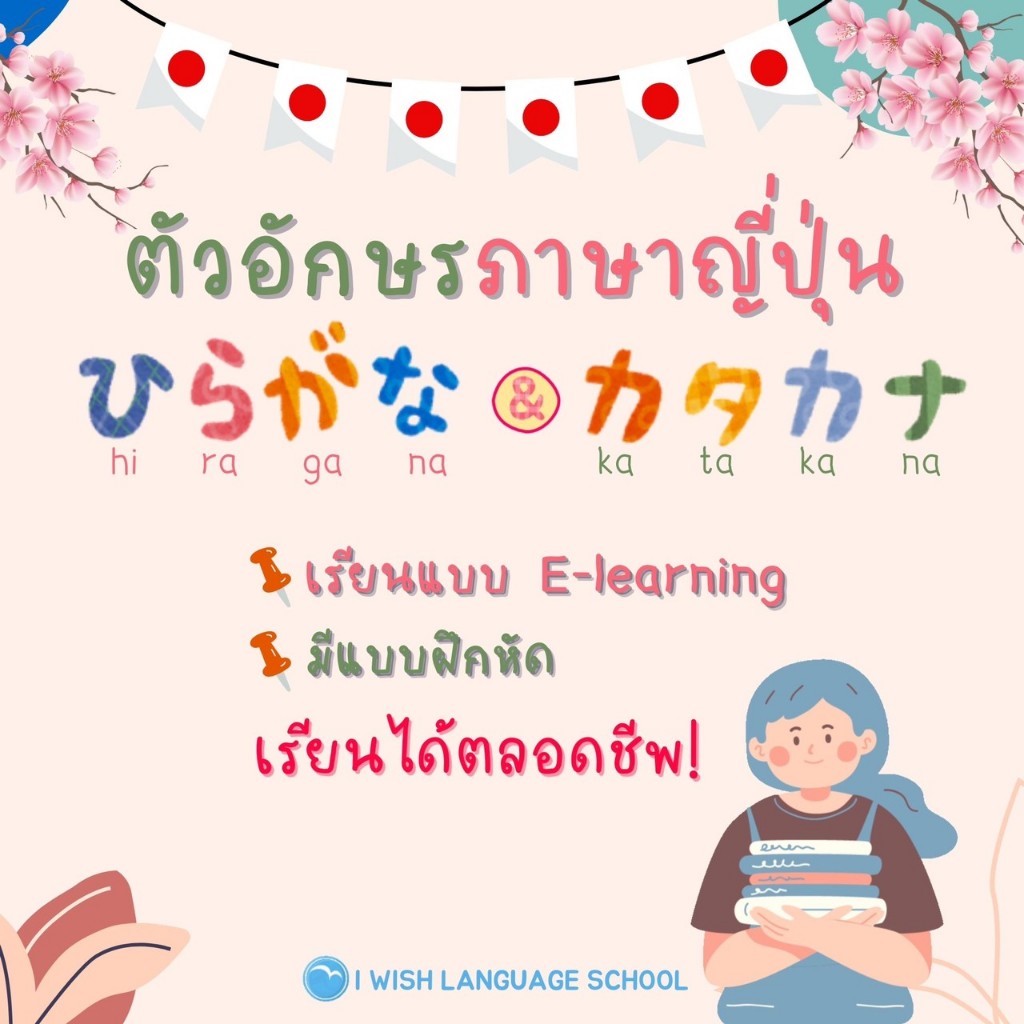 กลุ่มตัวอักษรภาษาญี่ปุ่น Hiragana & Katakana