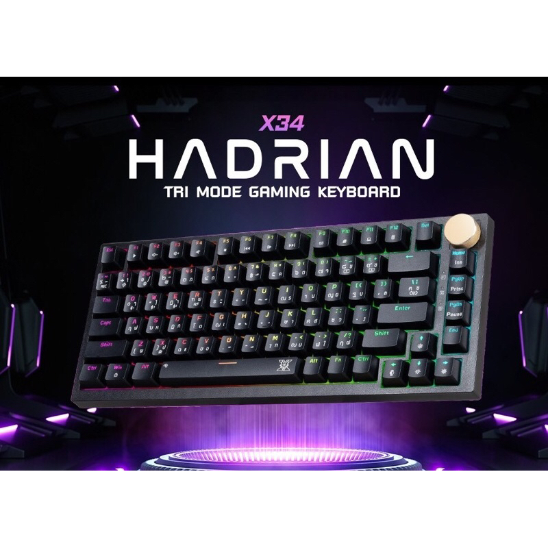 🛵มีส่งด่วน💨 NUBWO X34 HADRIAN Mechanical Gaming Keyboard