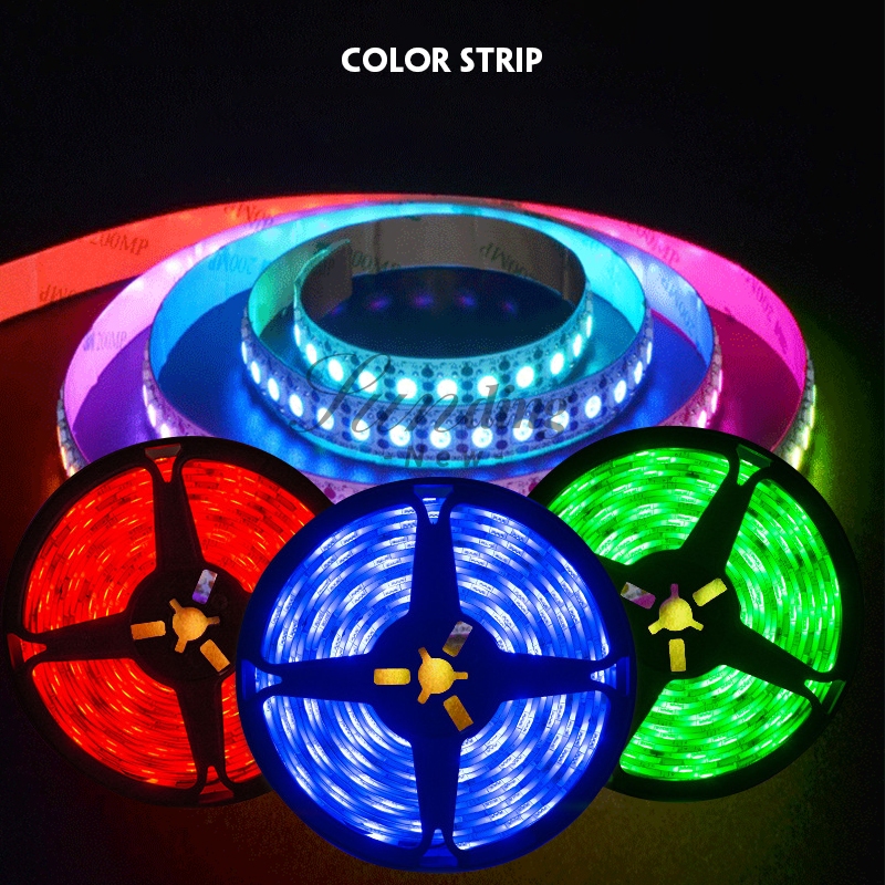 ไฟเส้น RGB ไฟตกแต่งห้อง 5เมตร ไฟเส้นเปลี่ยนสีได้ LED SMD 12V 5050  IP65 ไฟตกแต่งไฟติดบ้าน J136