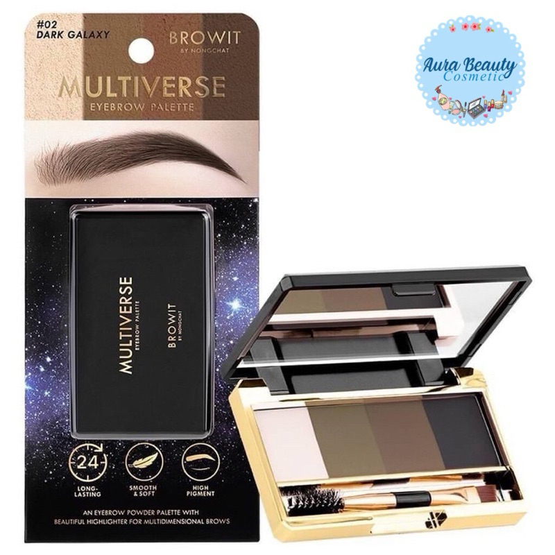 บราวอิท พาเลทเขียนคิ้วชนิดฝุ่น 4 สี Browit Multiverse Eyebrow Palatte