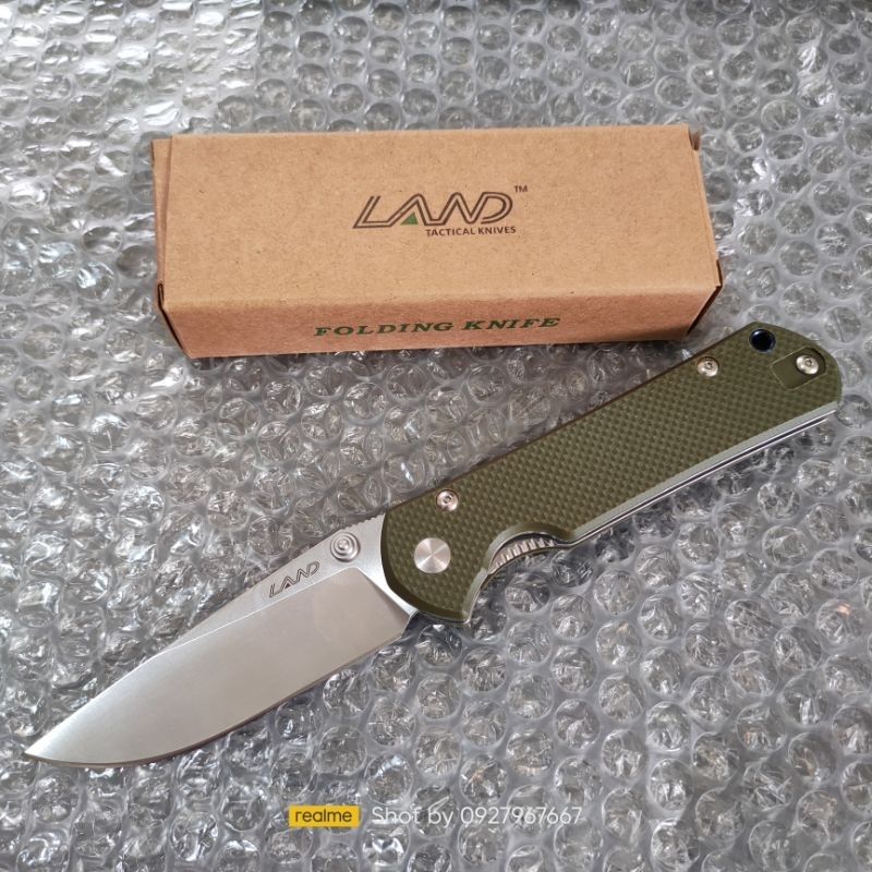 [GENUINE] มีดพับ Land รุ่น 911 (หมุดสีเงิน) มีตลับลูกปืน เปิด/ปิดลื่นมาก