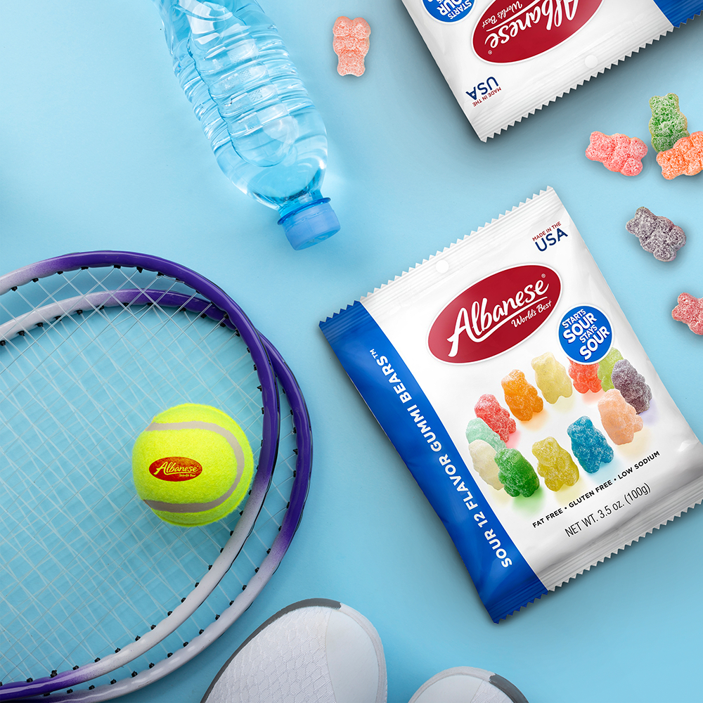 Albanese Sour 12 Flavor Gummi Bears ซาวร์ ทเว็ลฟ เฟลเวอร์ กัมมี่ แบร์ 100 กรัม