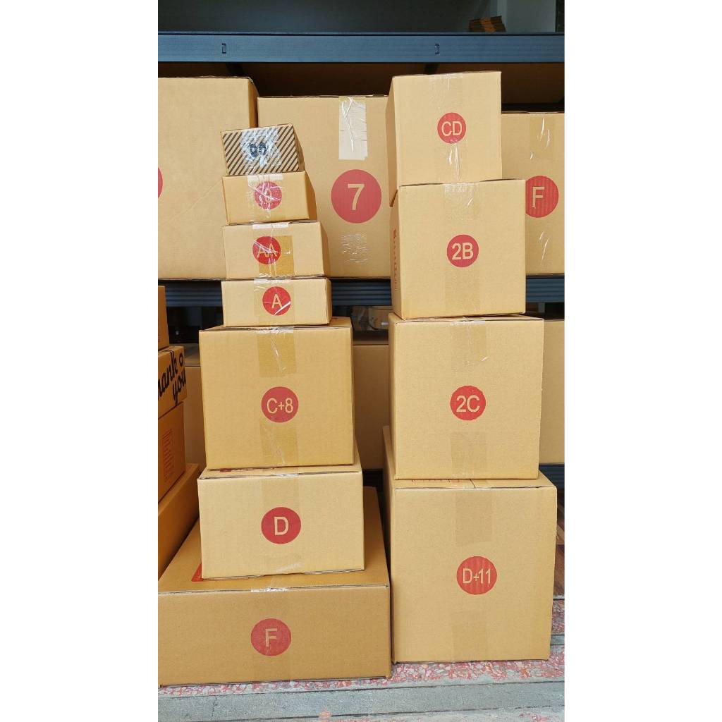 กล่องไปรษณีย์ กล่องพัสดุ เบอร์ 00/0/0+4/AA/A แพค 20ใบ #กล่องไปรษณีย์ #กล่องพัสดุ #กล่อง00 #เบอร์00 #