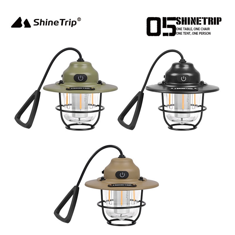 ShineTrip ตะเกียงแขวนวินเทจ LED Vintage edison 1200mah รุ่นa473 ปรับได้ 5 โหมด ปรับลดเพิ่มแสงได้