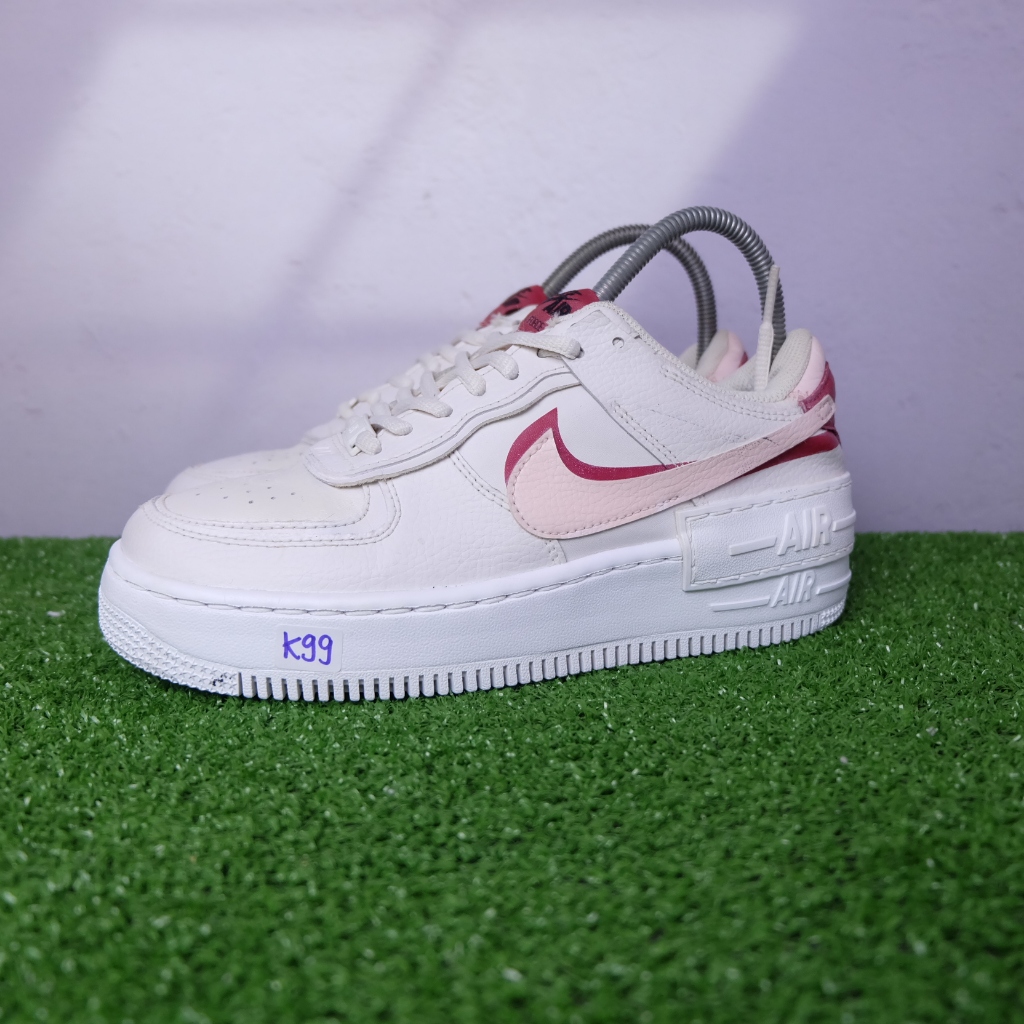 (37.5/23.5 cm) Nike ClasNike Air Force 1 Shadow ไนกี้มือ2ของแท้💯 รองเท้าผ้าใบผู้หญิง