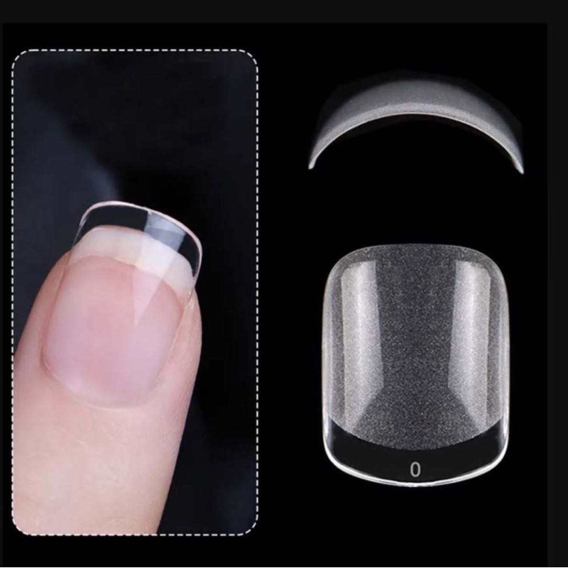 (00082)soft gel tips(square สั้น) 504 pcs
