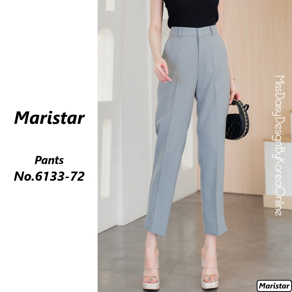 Maristar กางเกงขายาว 9 ส่วน No.6133 New Fabric !!! (Polyester 96％＋Spandex 4％)