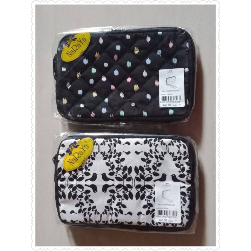 นารายา กระเป๋าอเนกประสงค์มี 2 ช่องซิป ใส่ธนบัตร/โทรศัพท์มือถือได้ ขนาดกระเป๋ากว้าง 3.5 *19*12.5 ซม. ของฝากทุกๆเทศกาล