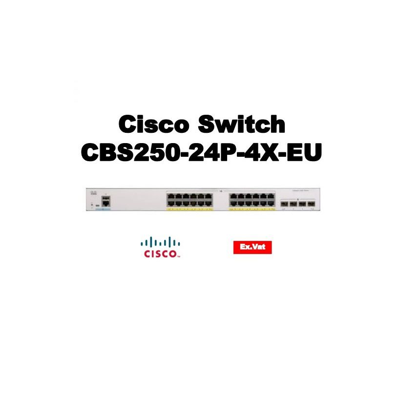 Cisco Switch  CBS250-24P-4X-EU