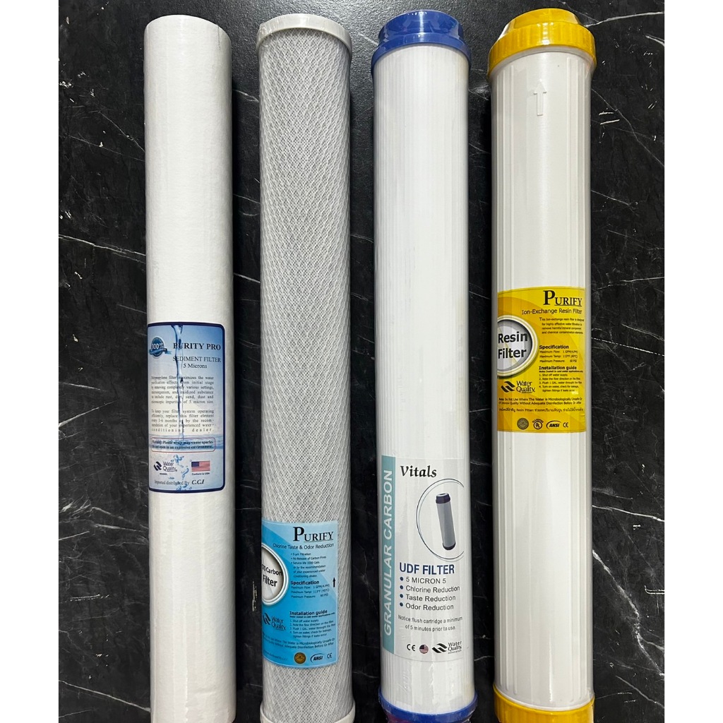 ไส้กรองตู้น้ำหยอดเหรียญ 20 นิ้ว ไส้กรองน้ำ 4 ขั้นตอน PP/CTO/GAC/RESIN สำหรับตู้กดน้ำหยอดเหรียญและเครื่องกรองน้ำ - รูปที่ 4