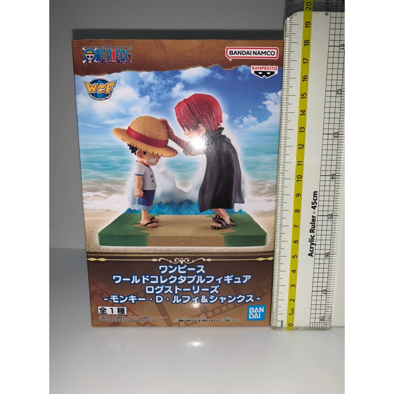 One Piece World Collectable Figure Log Stories - Monkey D. Luffy &amp; Shanks แท้ มือ 1