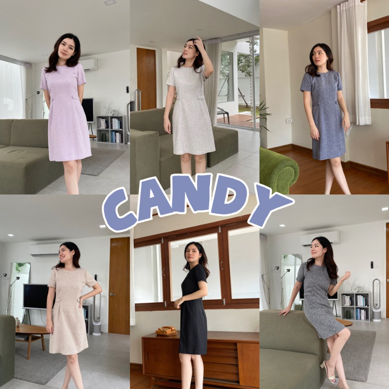 93 FAVORS l “Candy” เดรสทำงานแขนสั้น