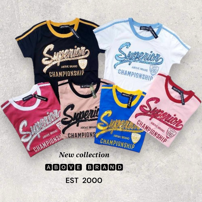 เสื้อยืด AboveBrand พร้อมจัดส่ง มี 4 สี ( S,M )