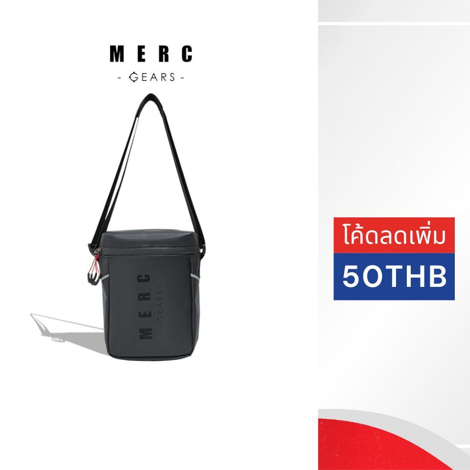 Merc Gears กระเป๋าสะพายข้าง วัสดุกันน้ำ รุ่น Petit สีดำ