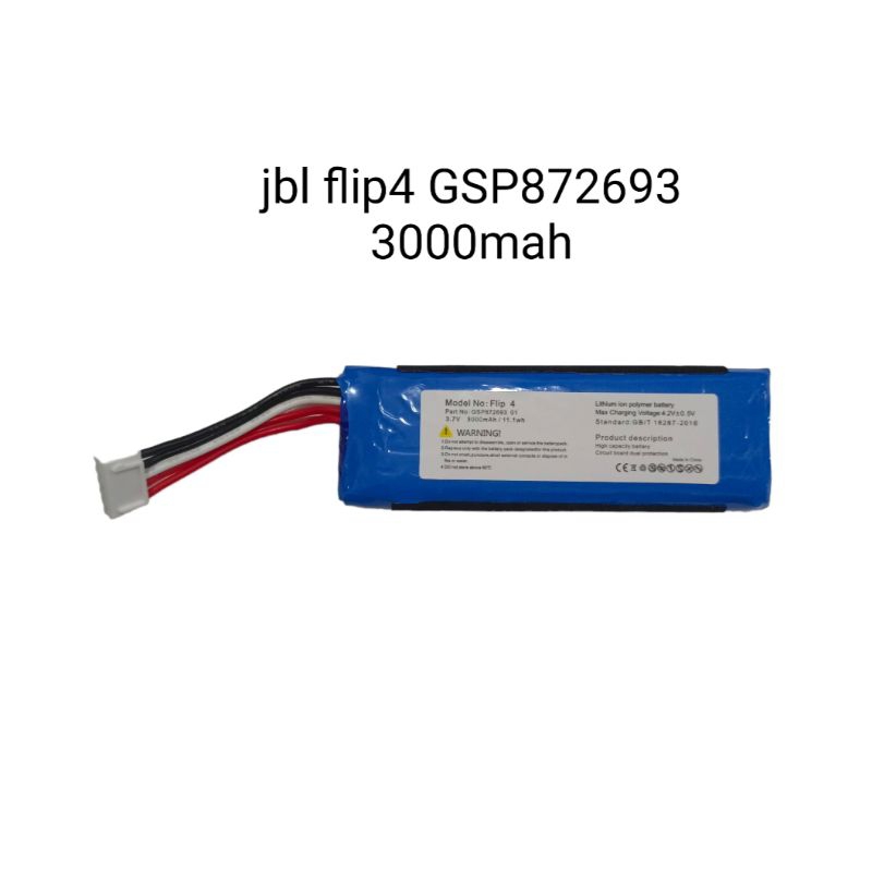 JBL Flip4 แบตเตอรี่ JBL 3000mAh GSP872693 01 JBL Flip 4,Flip 4 Special  Edition Battery Bluetooth แบตเตอรี่ลำโพง