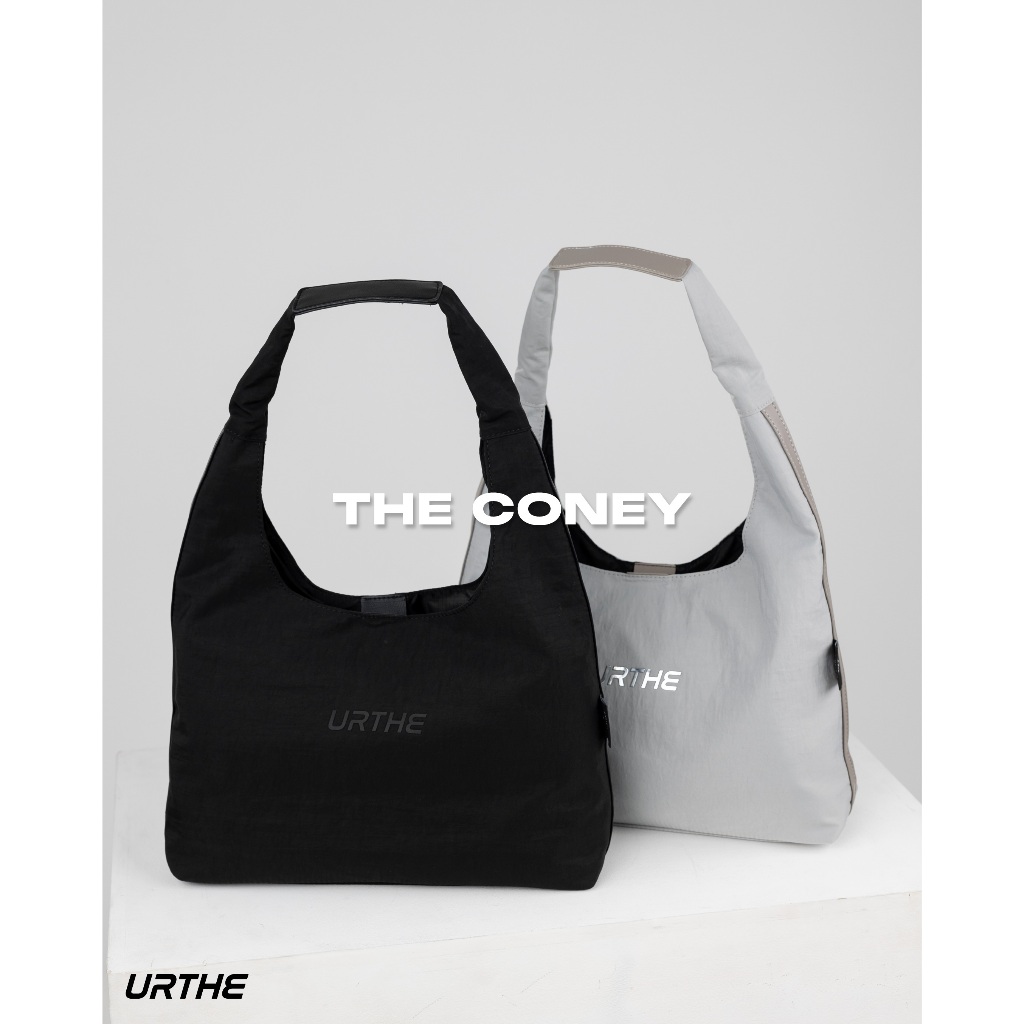 URTHE - กระเป๋าสะพายข้าง ใบใหญ่ ผ้าไนลอน รุ่น THE CONEY