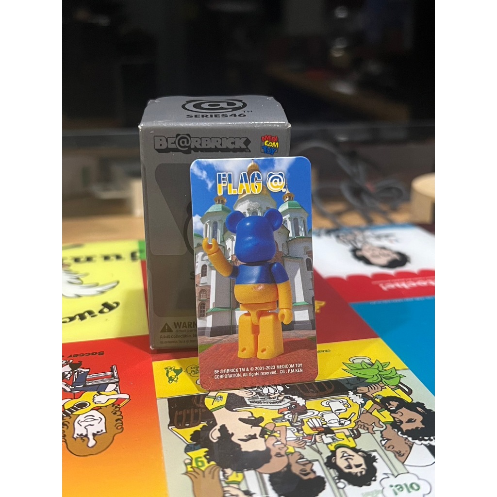 [พร้อมส่ง] Bearbrick 46 - Flag Ukraine