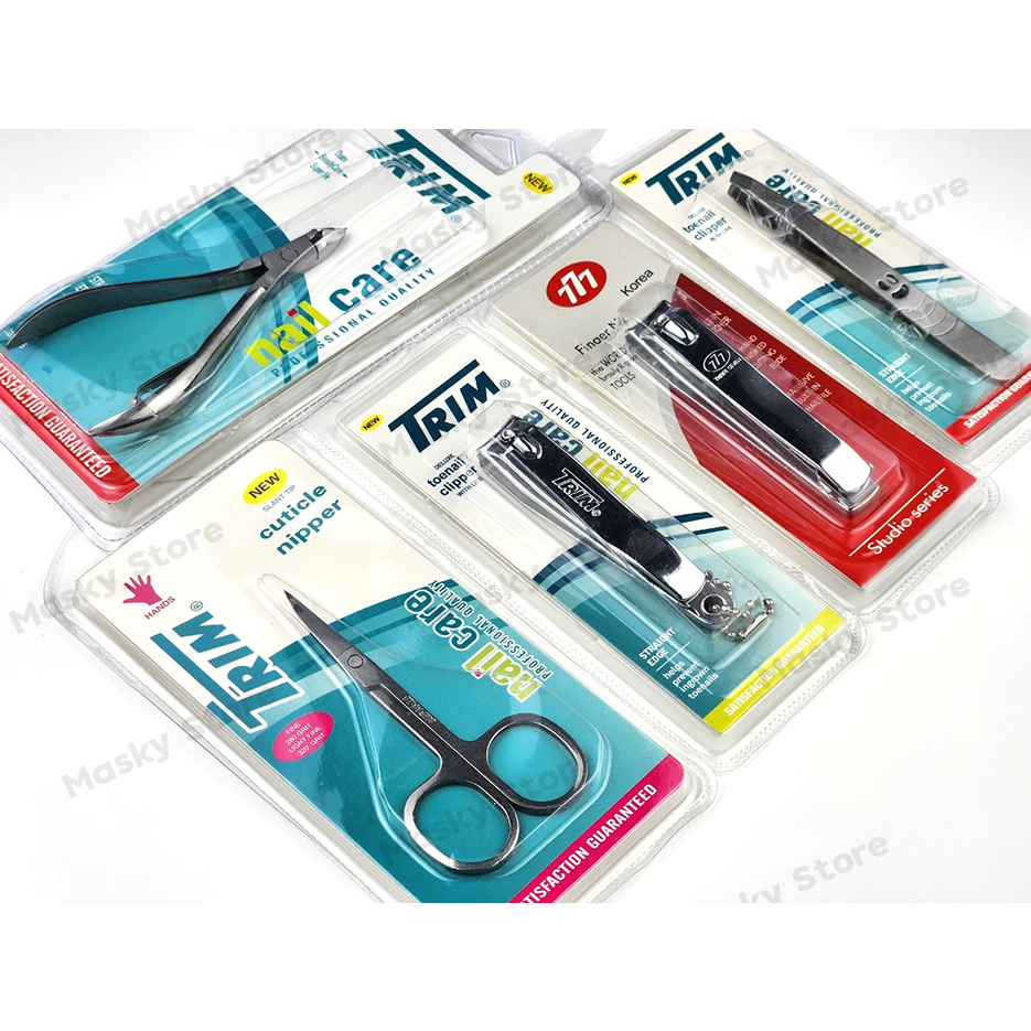 พร้อมส่ง TRIM กรรไกรตัดหนัง กรรไกรตัดเล็บ กรรไกรตัดขนจมูก ตัดขนตา แหนบถอนขน