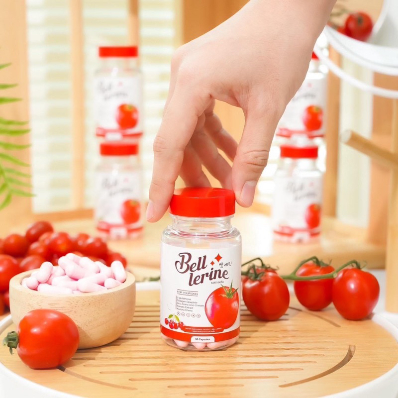 (1กระปุก) กลูต้าเบลล์เลอรีน bell lerine gluta กลูต้า+มะเขือเทศ