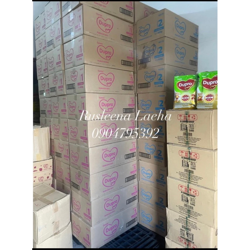 ยกลัง 12 ถุง ‼️นมดูโปร นมดูแม๊ค ยกลัง นมผงเด็ก Demex Dupro 850 กรัม นำเข้ามาเลย์ สูตร1,2
