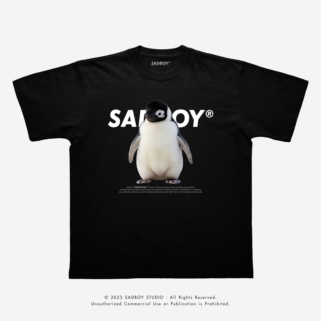 SADBOY® | Lovely Penguin | Semi-Oversized | 100% Organic Cotton