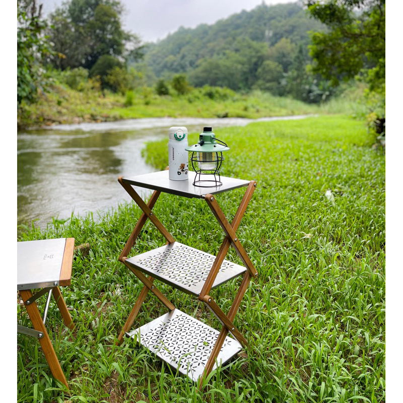 ชั้นวางของแค้มปิ้ง KOALA พับเก็บได้ พร้อมถุงจัดเก็บ