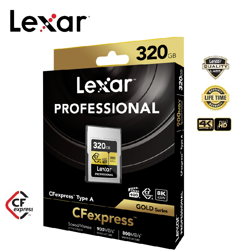 Lexar 320GB Professional CFexpress Type-A (Gold)