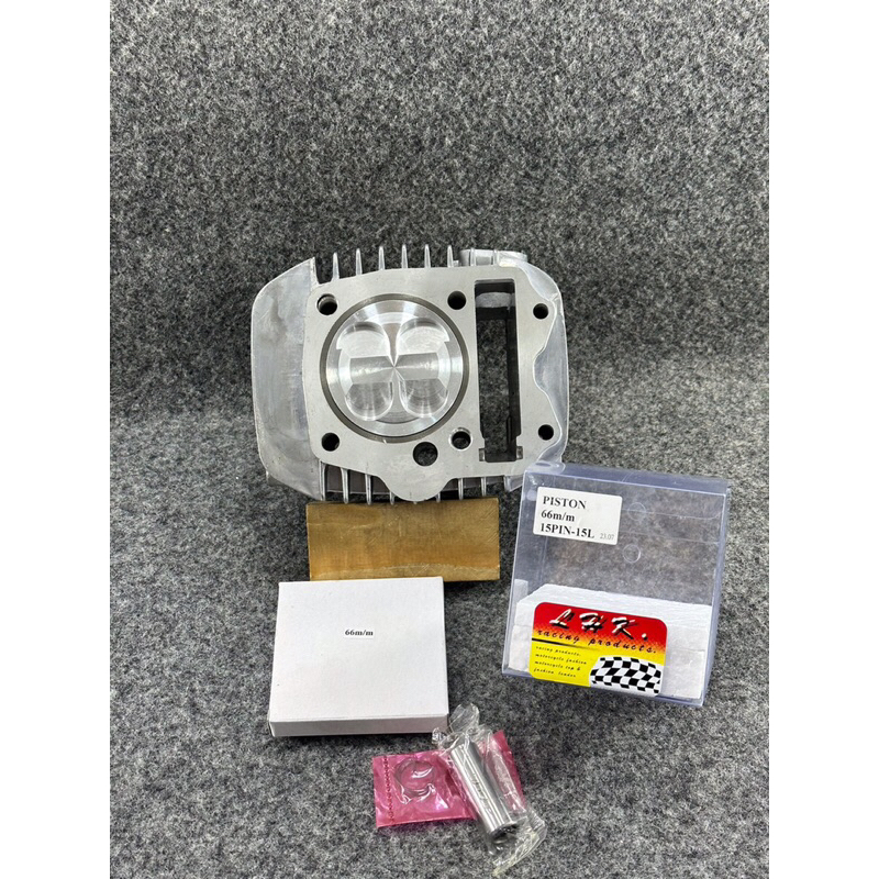 เสื้อ125ลูก66-4วาวลูกLHKสลัก15มิลปลอกสูบยาวใส่ชัก5ชัก7ปลอกนอกโต71มิลใส่125iไฟเลี้ยวบังลมและ125คาร์บู