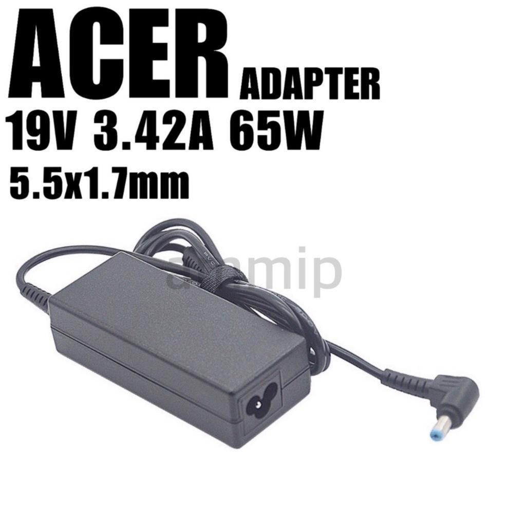 Adapter Acer 19V/3.42A 65W หัวขนาด 5.5*1.7mm อะแดปเตอร์, สายชาร์จ