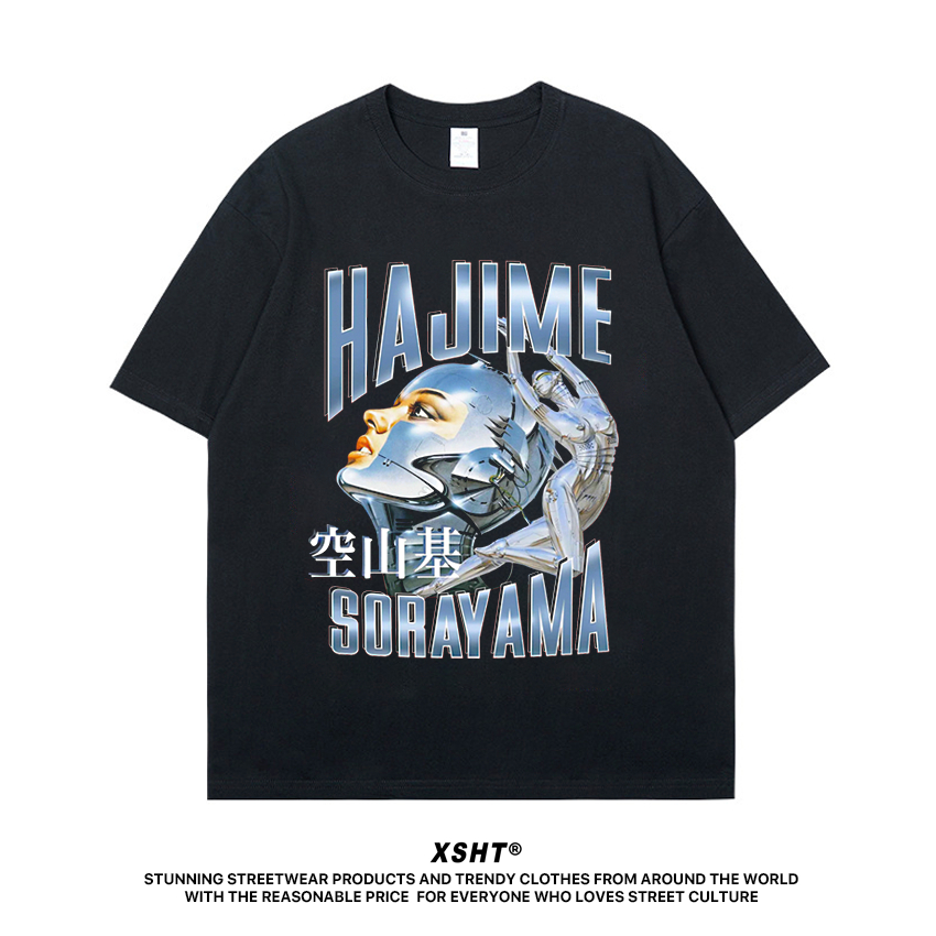 (พร้อมส่ง) เสื้อ Gildan ลาย Hajime Sorayama Tee - Black (สีดำ)