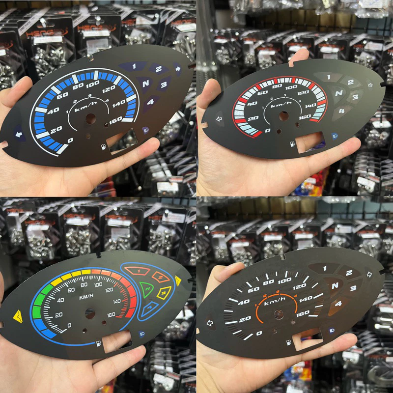 แผ่นไมล์ Waveเวฟ125S สตาทเท้า (งานสกรีน)