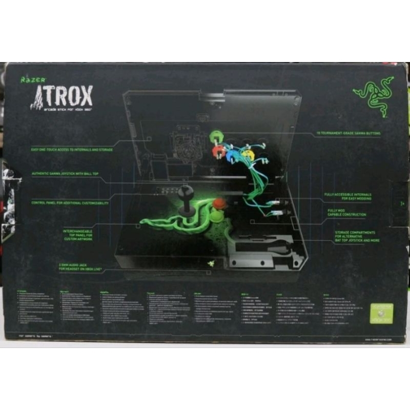 JOY STICK (จอยเกมส์) RAZER ATROX ARCADE STICK FOR XBOX 360 P11912