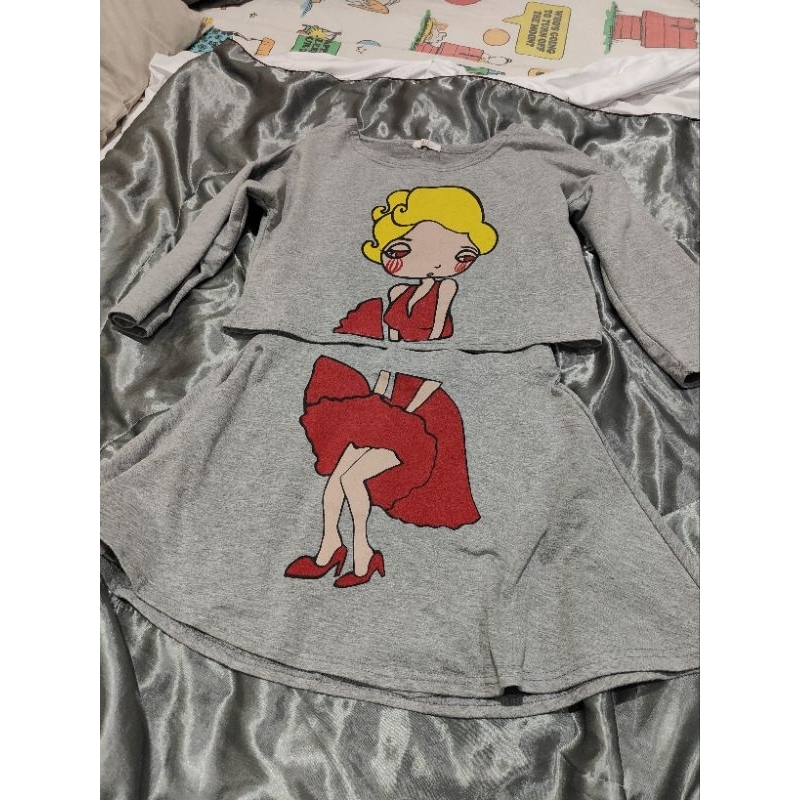 usd ชุดเซ็ต 2 ชิ้น สำหรับสาว ไซร s-m