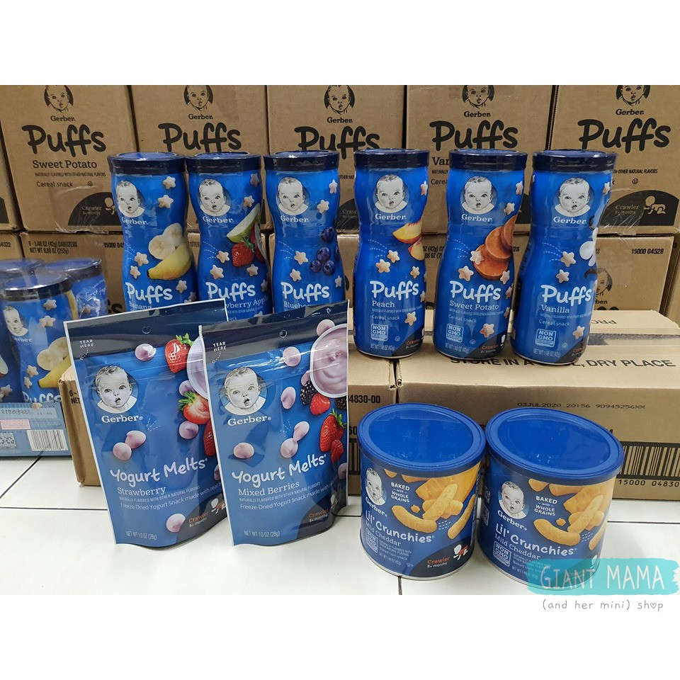 🇺🇸 Gerber ขนมสำหรับเด็ก พร้อมส่ง ครบทุกรส