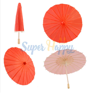 ร่มไม้กระดาษรุ่นสีสันสดใส (ขนาด 84 CM) Paper umbrella