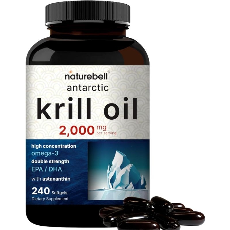 ✨️พร้อมส่ง✨️Antarctic Krill Oil 2000mg, 240 Softgels