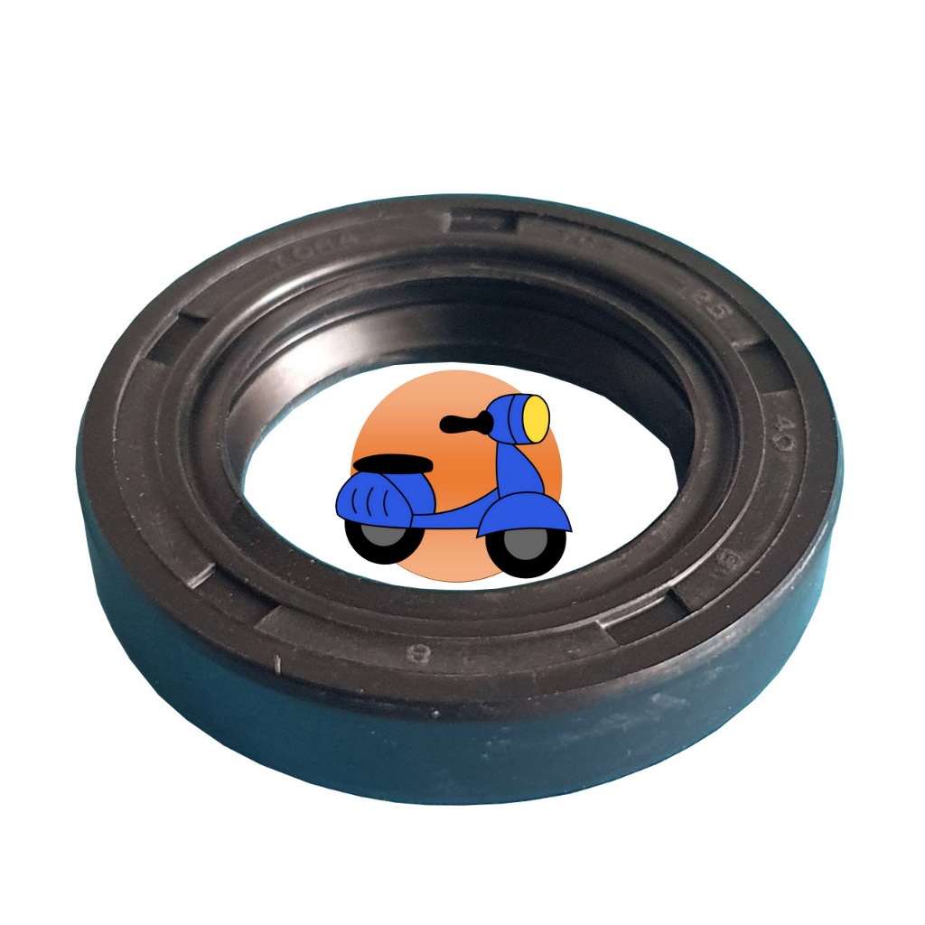ออยซีล ซีลข้อเหวี่ยงฝั่งซ้าย ฝั่งชามขับ  Oil Seal สำหรับ สโคมาดิ Scomadi TL125, TT125, TT200 Ananda 