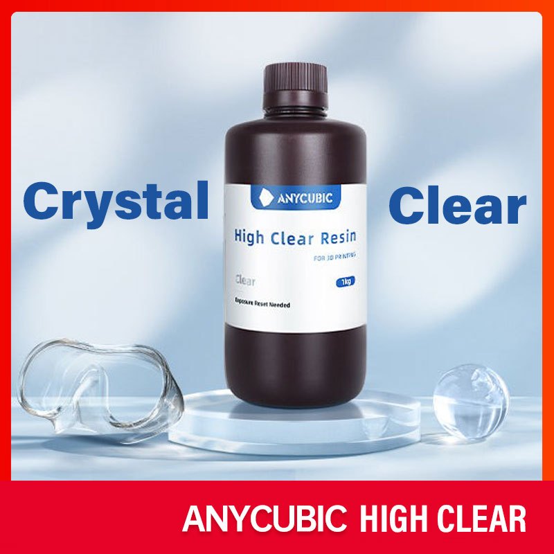 1kg Anycubic High Clear Resin - UV เรซิ่น Anycubic สำหรับเครื่องพิมพ์สามมิติ