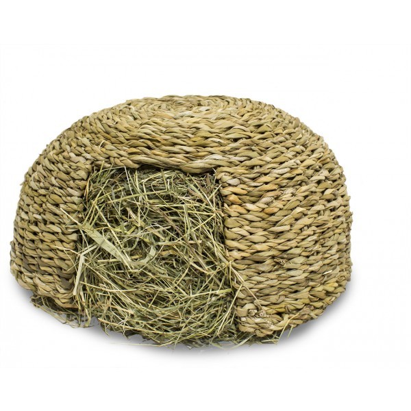 JR FARM Grass igloo medium ทำจากหญ้ามิสแคนทัสธรรมชาติ 100% และมีเส้นใยดิบสูงตามธรรมชาติ  #19732