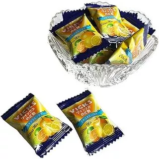 Vicks ลูกอมแก้เจ็บคอ รสส้มรวม 70g . 大正製菓 Vlcksのど飴シトラスミックス