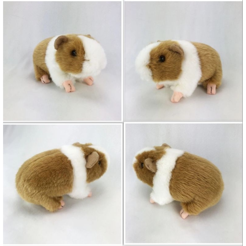 ตุ๊กตาแกสบี้ สีขาวน้ำตาล  ขนาด 3x5 นิ้ว
