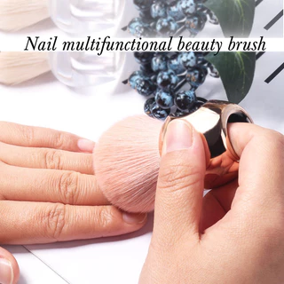 แปรงปัดฝุ่นเล็บ แบบด้ามจับสั้น จับถนัดมือ มีให้เลือก 4 สี