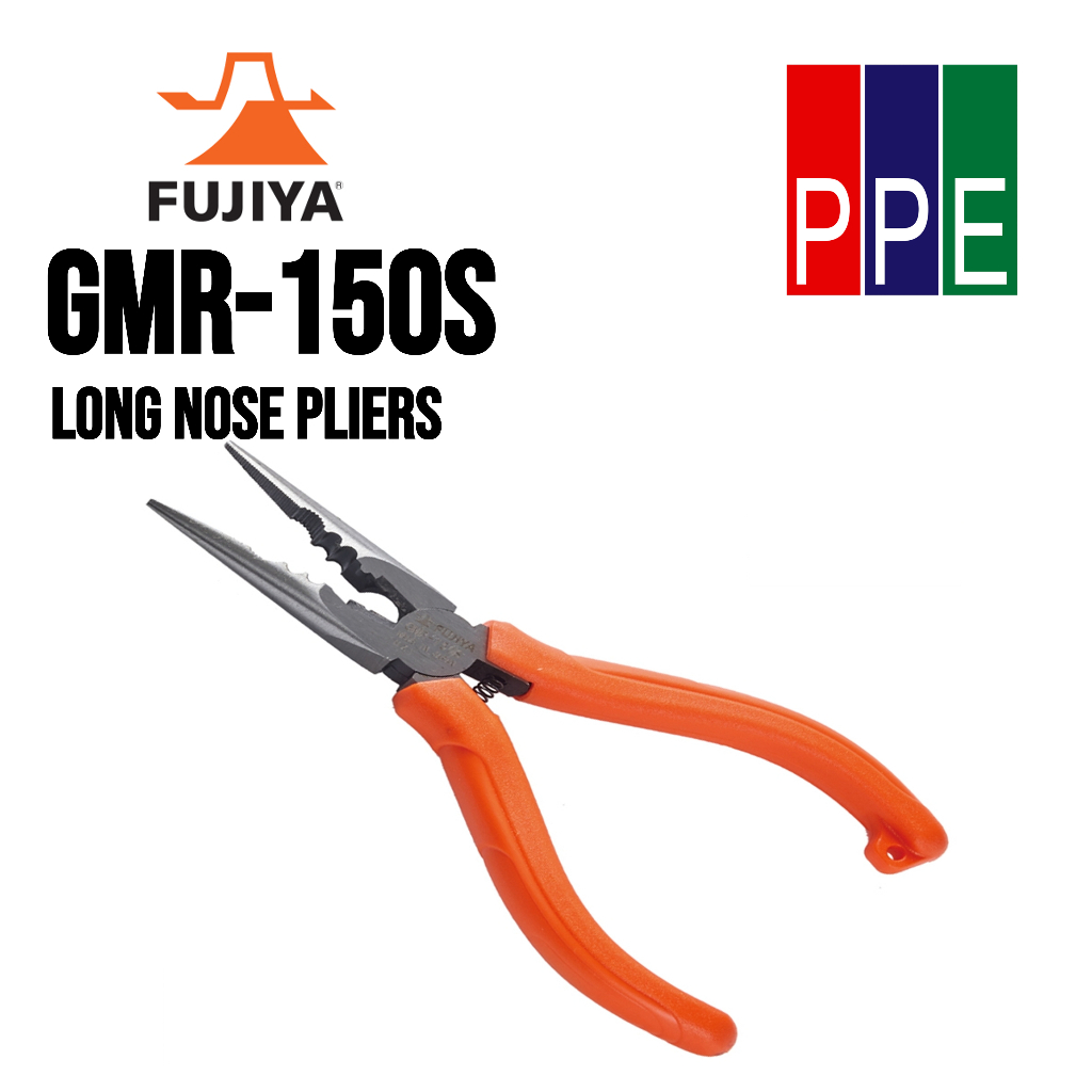 GMR-150S [Fujiya] คีมปากจิ้งจกอเนกประสงค์ 150mm. Long nose pliers 150mm.