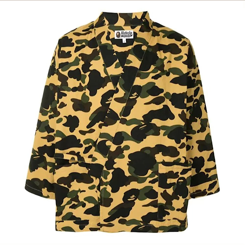 BAPE 1ST CAMO KIMONO SHIRT