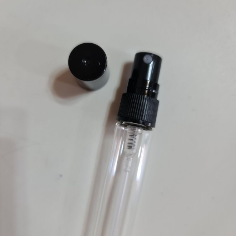 【M&P】ขวดสเปร์ยแก้วเปล่า ฝาพลาสติกใส ดำ ขาว 10ml ขวดเสปร์ยสำหรับพกพา
