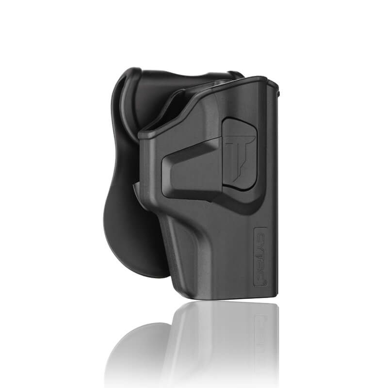 Cytac ซองโพลิเมอร์ พกขวา ปลดล็อคนิ้วชี้สำหรับ G19, G19X, G23, G32 (Gen 1,2,3,4); G19 Gen5; G19X #g19