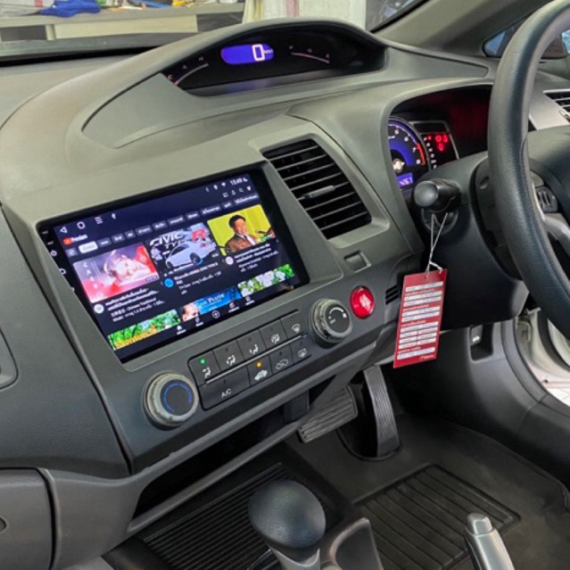 &lt;&lt;หน้ากากแบบใหม&gt;&gt;จอตรงรุ่น Civic FD 9 นิ้ว  Alpha coustic รุ่น T5 ปี 2024 แถมโปรแกรม GPS ออฟไลน์อัพเดทให้ตลอดอายุเครื่อง