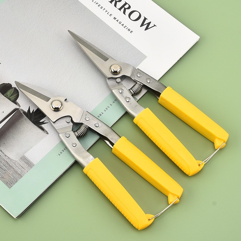 กรรไกรตัดโลหะ สแตนเลส ตัดซีลาย ตัดสังกะสี ตัดแผ่นมิเนียม กรรไกรตัดกิ่งไม้ กรรไกรอเนกประสงค์