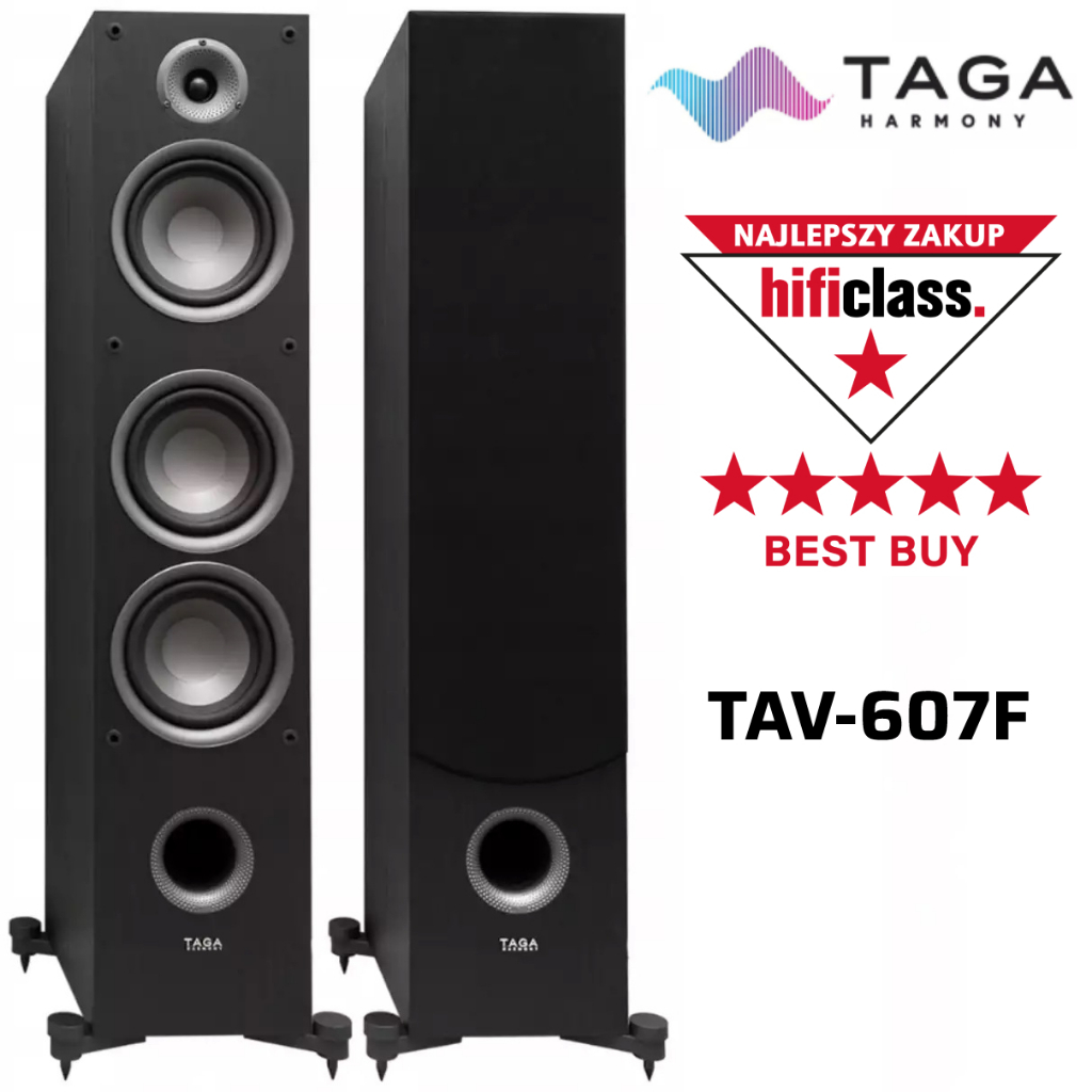 TAGA HARMONY TAV-607F ลำโพงตั้งพื้น คุณภาพเสียงสูง 1คู่ Floorstanding Speaker 1 pair Premium Home Audio Sound Quality
